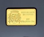 Congo. 100 Francs Das zehnte Gebot , oro .9999 ,1/50 oz
