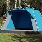 vidaXL Kampeertent 4-persoons snelontgrendeling blauw, Verzenden, Nieuw