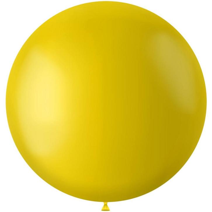 Gele Ballon Tuscan Yellow 80cm, Hobby en Vrije tijd, Feestartikelen, Nieuw, Verzenden