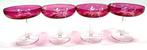 Set 4 Coppe Champagne - Calici in Vetro di Boemia Inciso