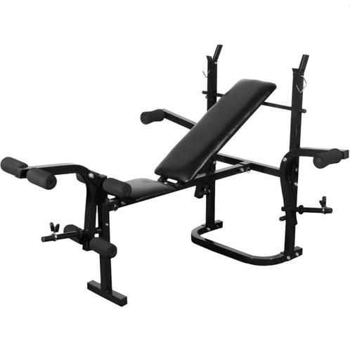 vidaXL Halterbank zwart, Sport en Fitness, Fitnessmaterialen, Nieuw, Verzenden