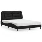 vidaXL Bed met matras kunstleer zwart 120x200 cm, Huis en Inrichting, Slaapkamer | Bedden, Verzenden, Nieuw