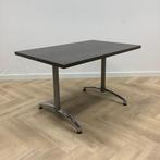 tafel / kantinetafel met houtenblad, (hxbxd) 74x125x80 cm,, Gebruikt, Bureau