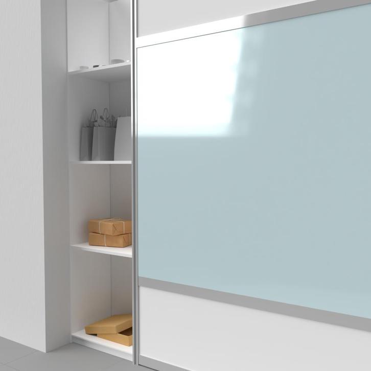 Lacobel pastel blue 6 mm (onafgewerkt), Bricolage & Construction, Vitres, Châssis & Fenêtres, Envoi