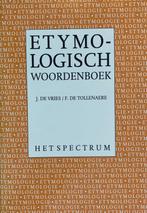 Etymologisch woordenboek 9789027429476, Boeken, Gelezen, Jan de Vries, F de Tollenaere, Verzenden