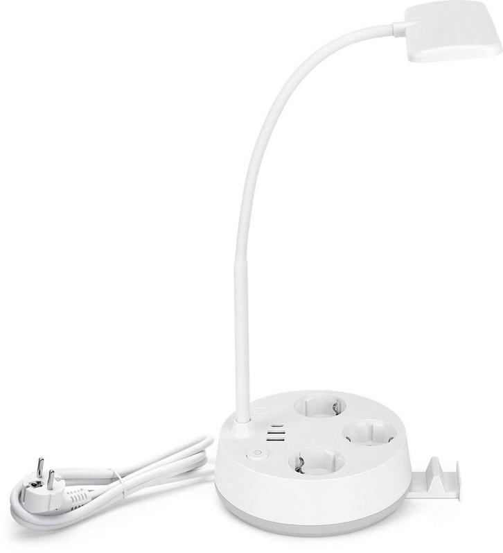 Aigostar 1043R - LED Bureaulamp Dimbaar - 3 Stopcontacten -, Huis en Inrichting, Woonaccessoires | Overige, Verzenden