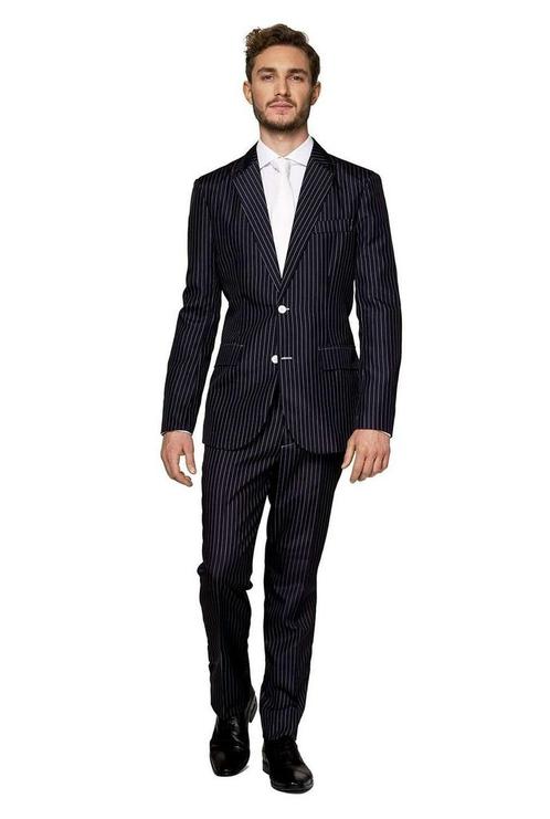 Gangster Krijtstreep Zwart Pak Heren Suitmeister, Vêtements | Hommes, Costumes de carnaval & Vêtements de fête, Envoi