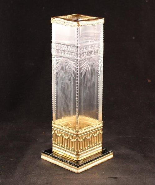 Empirestijl - Vase  - Bronze (doré), Marbre, Verre, Antiquités & Art, Antiquités | Autres Antiquités