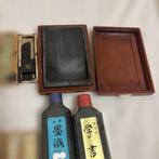 Japanese Calligraphy Set — Inkstone (Suzuri), Brushes