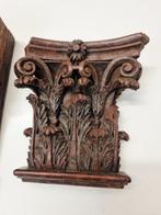 sculptuur, Oak ornamental sculptures - 0 cm - Hout