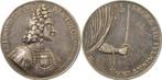Zilver medaille Friedrich August I 1697 Sachsen Polen Fie..., Postzegels en Munten, Munten | Amerika, Verzenden