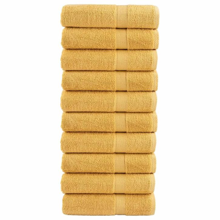 vidaXL Badhanddoeken SOLUND 10 st 600 g/m² 100x150 cm, Huis en Inrichting, Badkamer | Badtextiel en Accessoires, Nieuw, Verzenden