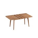 Bruine Uitschuiftafel â Topdeal! | Retour Deal | 40% Ko., Verzenden, Nieuw, Rechthoekig, Overige materialen