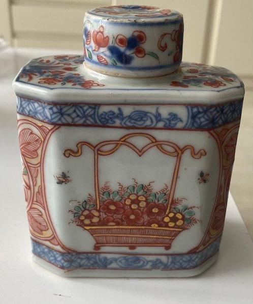 Chinees Amsterdams Bont theebus - Soucoupe - Porcelaine -, Antiek en Kunst, Antiek | Overige Antiek