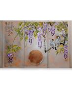 Ksavera - Japanese wisteria J303 - triptych - XXL - 150cm