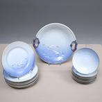 Bing & Grøndahl - Koffieservies voor 8 (25) - Blue Seagull, Antiek en Kunst