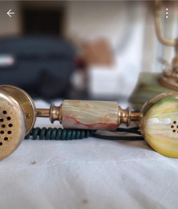 Analoge telefoon - Koper, Onyx, Antiek en Kunst, Kunst | Designobjecten
