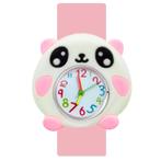 Fako® - Kinderhorloge - Slap On Mini - Panda - Roze