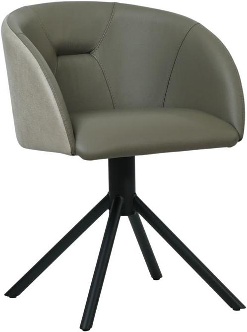 leren industriële draaibare eetkamerstoel -  ( leer), Huis en Inrichting, Stoelen, Overige kleuren, Eén, Nieuw, Leer, Ophalen of Verzenden