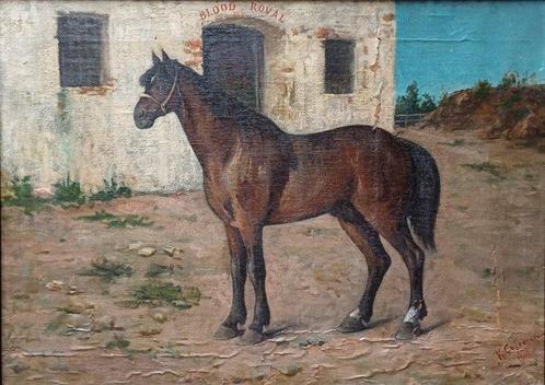 Enrico Coleman (1846–1911) - Cavallo, Antiek en Kunst, Kunst | Schilderijen | Klassiek