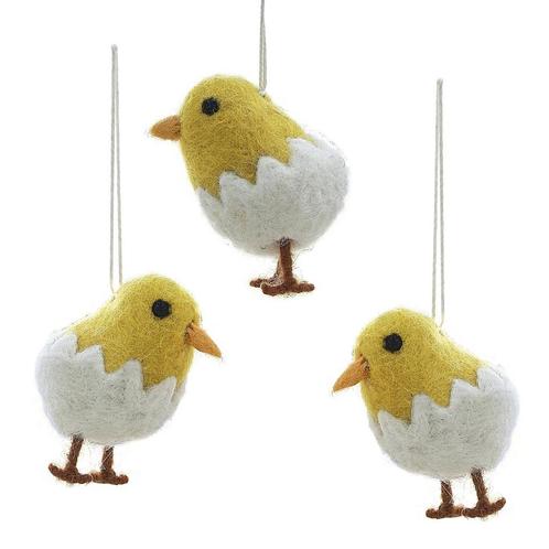 Paaskuikens Hangdecoratie 3st, Hobby en Vrije tijd, Feestartikelen, Nieuw, Verzenden