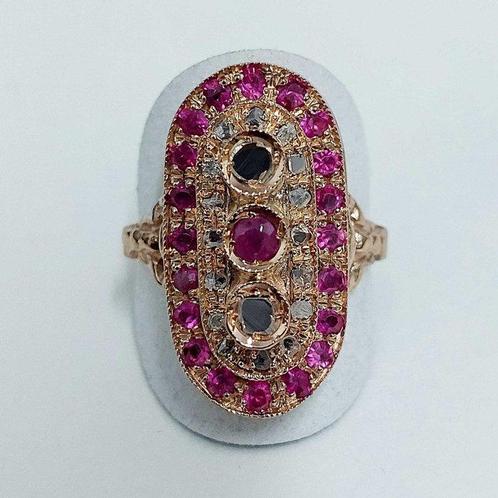 Sans Prix de Réserve - Bague Plaqué or -  1.34ct. tw., Handtassen en Accessoires, Ringen