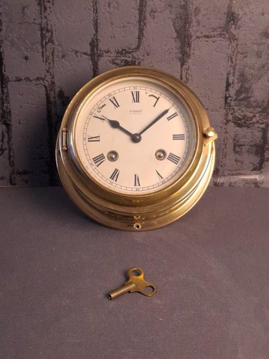Wandklok - Fyrkat - Messing - 1950-1960 - Antieke scheepsbel, Antiquités & Art, Antiquités | Horloges