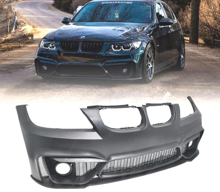PARE CHOCS FRONTAL BMW E90 E91 LOOK M4 05-08 + LIP, Auto-onderdelen, Carrosserie, Verzenden