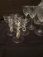 Drankservies (13) - Likörgläser/ Karaffe - Kristal -, Antiek en Kunst