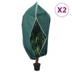 vidaXL Plantenhoezen met ritssluiting 2 st 70 g/m² 1,55x1,55, Verzenden