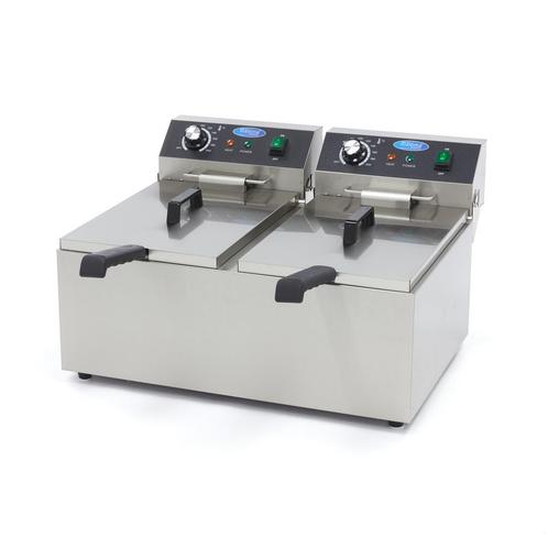 Frituurpan - 2x 11 L - 2 Manden - tot 2,8 Kg Frites, Electroménager, Friteuses, Envoi