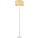 Hanglamp - Retrostijl - Voetschakelaar - Wit, Huis en Inrichting, Lampen | Vloerlampen, Ophalen of Verzenden, Nieuw, Stof, Modern