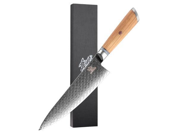 Veiling - Messerhai Damascus Koksmes 36cm Oribu, Huis en Inrichting, Keuken | Keukenbenodigdheden