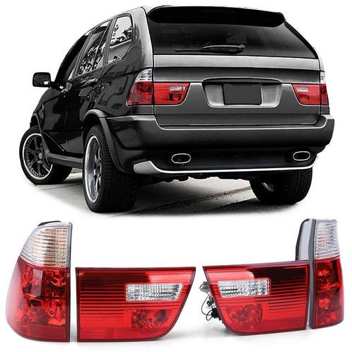 Achterlichten Rood/Wit Design BMW X5 E53 1999-2003 B5857, Auto-onderdelen, Verlichting, Nieuw, BMW