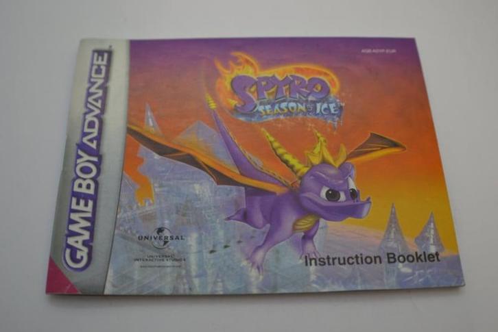 Spyro Season of Ice (GBA EUR MANUAL), Games en Spelcomputers, Spelcomputers | Nintendo Consoles | Accessoires