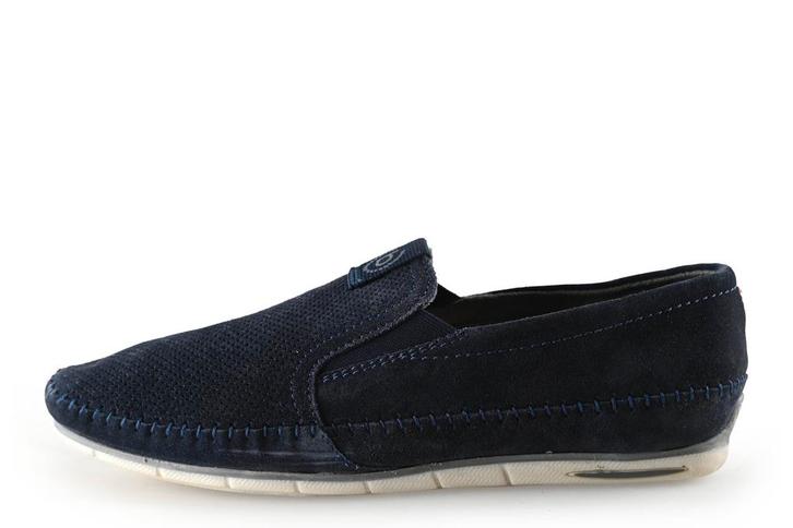 Bugatti instappers in maat 43 Blauw | 15% korting, Kleding | Heren, Schoenen, Blauw, Zo goed als nieuw, Overige typen, Verzenden