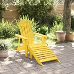vidaXL Stoel Adirondack met voetenbank massief vurenhout, Tuin en Terras, Verzenden, Nieuw