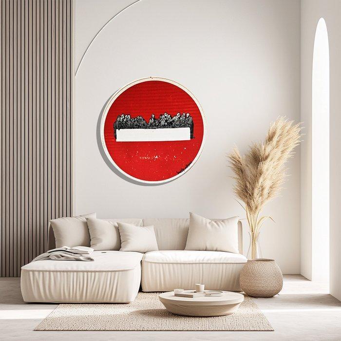 Jinks Kunst - La cène - Format 65 X 65 cm, Antiek en Kunst, Kunst | Schilderijen | Modern