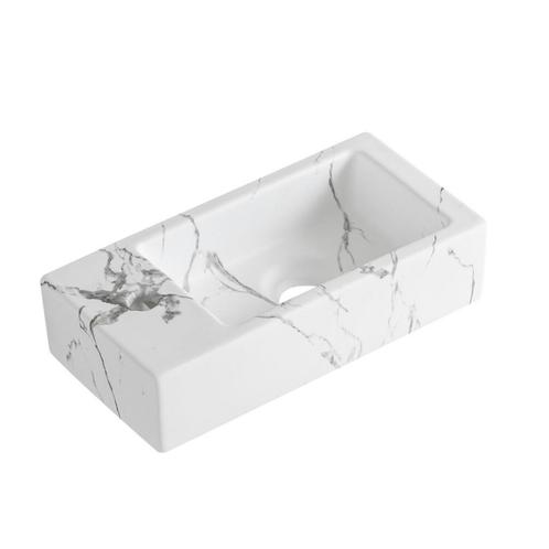 Fontein Best Design Allure 36x18x9 cm Links Marmer White, Doe-het-zelf en Bouw, Sanitair, Overige typen, Nieuw, Ophalen of Verzenden