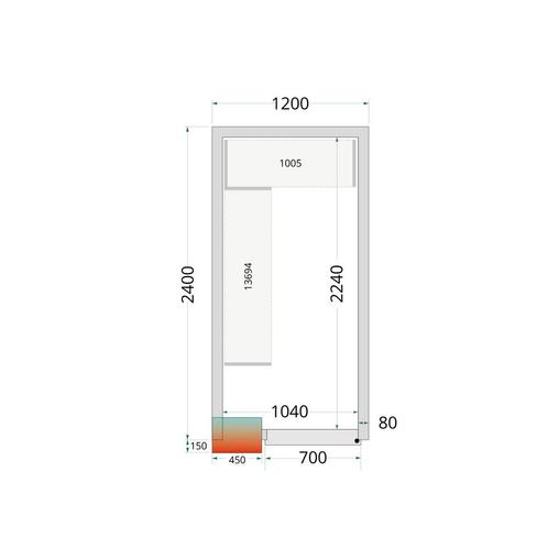 Shelf Rack System Kit CRPF1224 - T-46199, Zakelijke goederen, Horeca | Keukenapparatuur, Nieuw in verpakking, Koelen en Vriezen