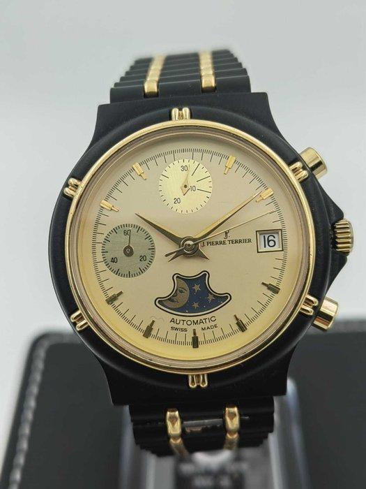 J. Pierre Terrier - Moonphase Chronograph - Zonder, Handtassen en Accessoires, Horloges | Heren