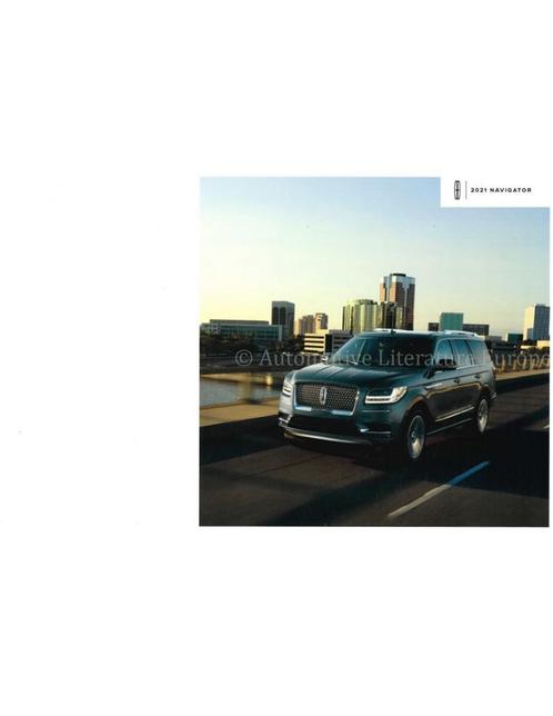 2021 LINCOLN NAVIGATOR BROCHURE ENGELS (USA), Boeken, Auto's | Folders en Tijdschriften, Ophalen of Verzenden