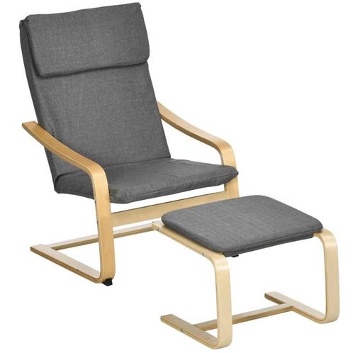 TRUUSK Fauteuil Met Voetenbank, Fauteuilset, Linnenlook, Mas, Huis en Inrichting, Fauteuils, Verzenden