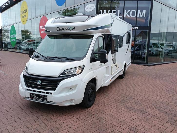 Chausson 628 EB slechts 22480 km, hef- en centraal bed 86452, Caravans en Kamperen, Mobilhomes, Handgeschakeld, L-zit, Diesel