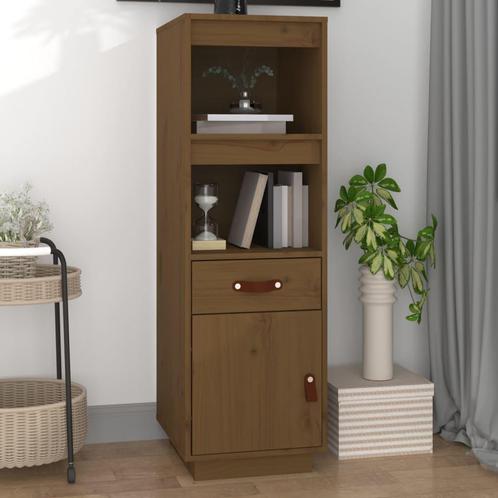 vidaXL Buffet haut Marron miel 34x40x108,5 cm Bois, Maison & Meubles, Armoires | Dressoirs, Neuf, Envoi