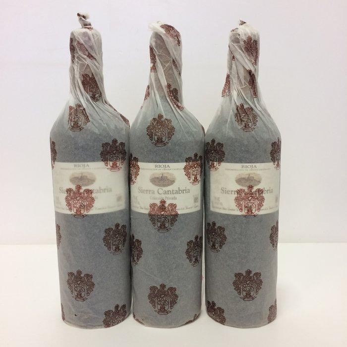1999 Sierra Cantabria, Colección Privada - Rioja DOC - 3, Verzamelen, Wijnen