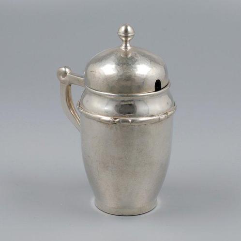 Grann & Laglye (Kopenhagen) - Mosterdpot - Zoutvat - .830, Antiek en Kunst, Antiek | Zilver en Goud