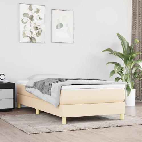 vidaXL Sommier Ã  lattes de lit avec matelas CrÃ¨me, Huis en Inrichting, Slaapkamer | Bedden, Verzenden