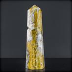 Adembenemend achat-obelisk met kleine drusen – Een
