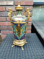 Vaas gemonteerde lamp - Brons, Emaille, Messing - Ferdinand, Antiek en Kunst